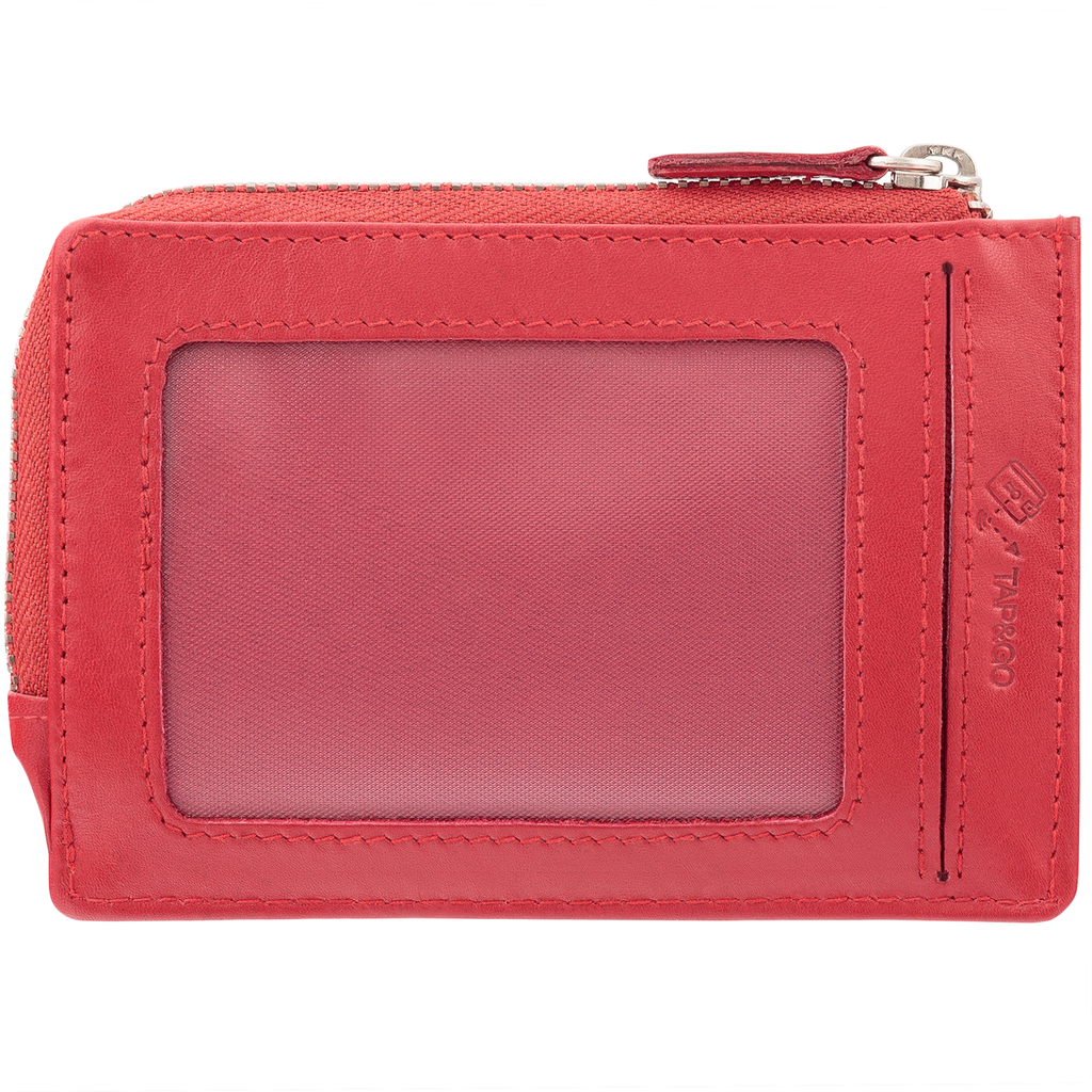 RFID blocking small zipper wallet for your daily convenient usage.