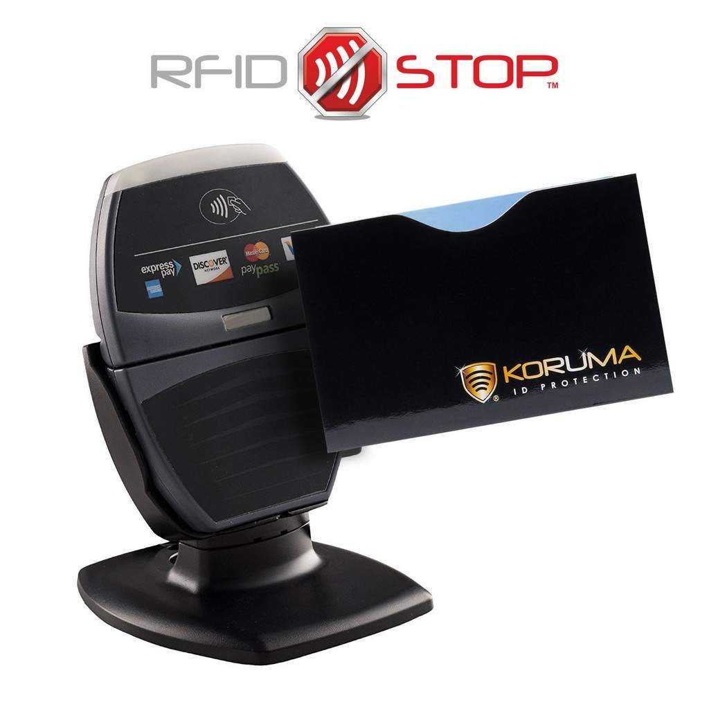 Shielded sleeve for RFID credit and debit cards Koruma 100 protection