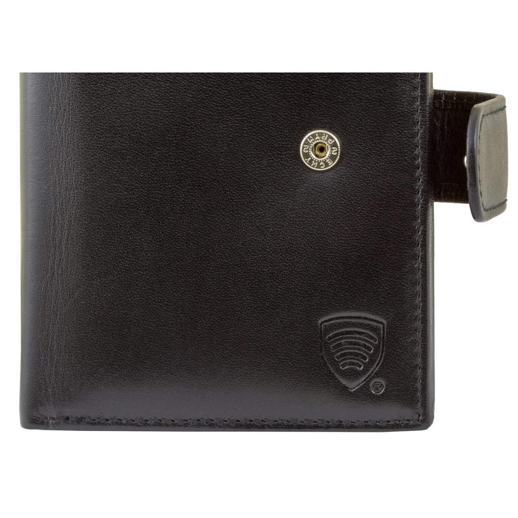 Identity protection wallet RFID STOP 100 genuine leather uk