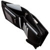 Black Leather RFID Wallet for 5-10 Cards with Zipped Coin Pocket and Zipped Note Section