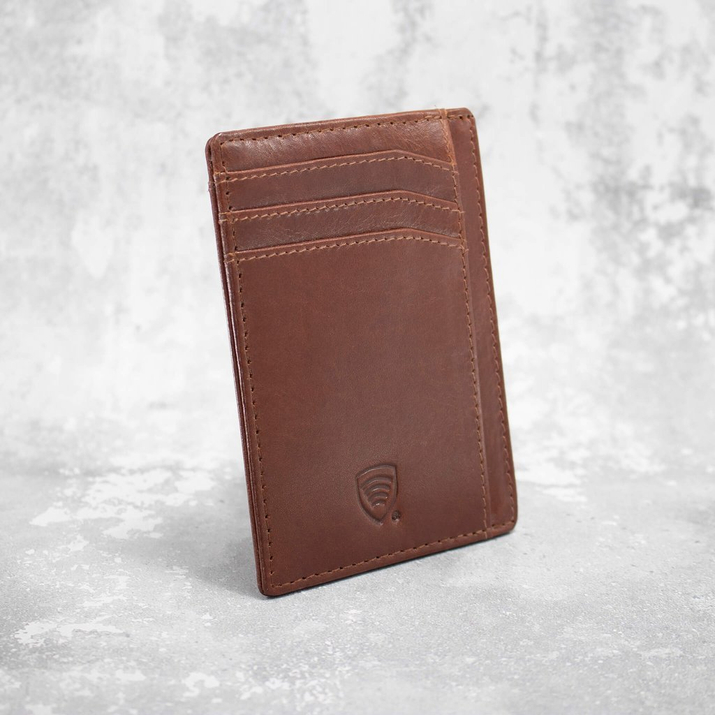 RFID Card Holder - 4 Card Slots - Note Section – ID Window - SLIM