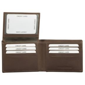 SMART RFID BLOCK Slim Credit Card Wallet (Brown)