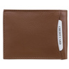 SMALL RFID BLOCKING BILLFOLD WALLET WITH ID WINDOW (TAN)