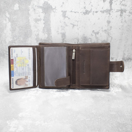 Personalised Leather RFID Wallet - Blind Embossed - Silver/Gold Engraved 