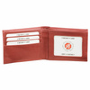 RFID blocking billfold wallet with ID window (Red)