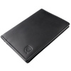 Slim leather wallet with RFID protection (black)