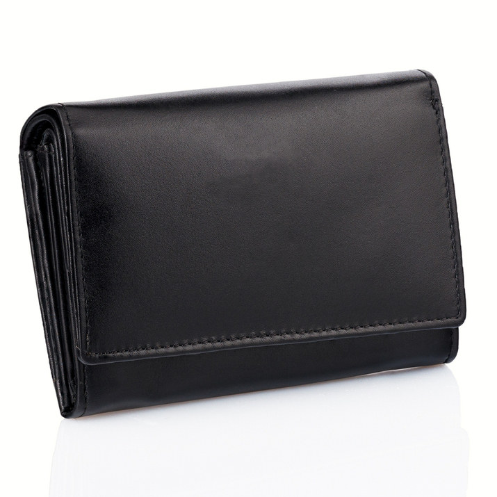 Small RFID Ladies Wallet (Black)