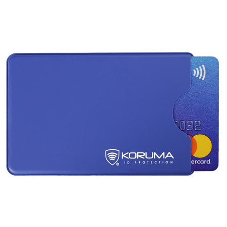 Hard Plastic RFID Blocking Card Sleeve (Blue)