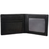 RFID blocking billfold wallet with ID window (Carbon Black)