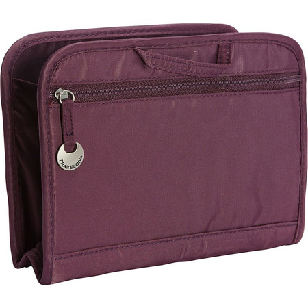 RFID blocking ladies purse organizer (Eggplant)