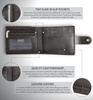 4 Card RFID Wallet with Zipped Note Section 