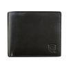 Black Italian Leather RFID Wallet for 14 Cards and ID – Single Billfold with Flap