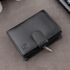 Black Leather RFID Wallet for 5-10 Cards with Zipped Coin Pocket and Zipped Note Section