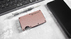 Carbon Fiber Card Holder with Money Clip (up to 12 Cards) - PINK