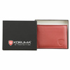 RFID blocking billfold wallet with ID window (Red)