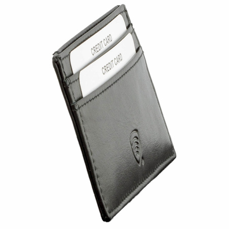 RFID Card Holder - 2 Card Slots - Note Section – ID Window - SLIM