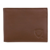 SMALL RFID BLOCKING BILLFOLD WALLET WITH ID WINDOW (TAN)