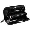Large RFID Ladies Zipped Wallet (Black)
