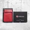 Faraday Pouch - Car Key Signal Blocker - RED Pebble Leather