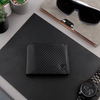 RFID blocking billfold wallet with ID window (Carbon Black)