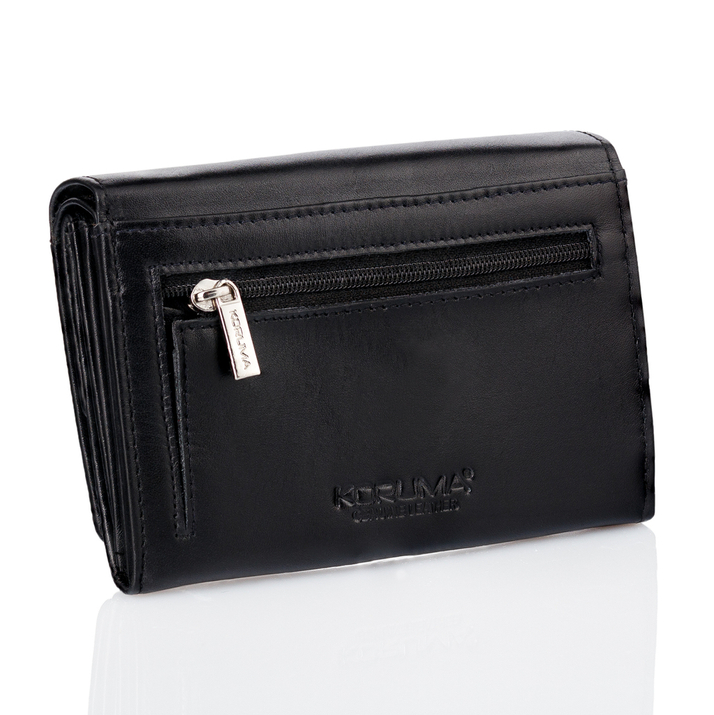 Small RFID Ladies Wallet (Black)
