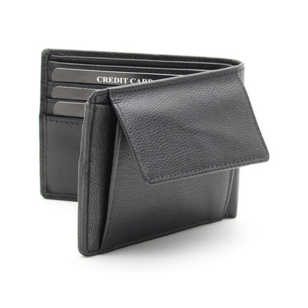 6 Card RFID Wallet with External Coin Pocket