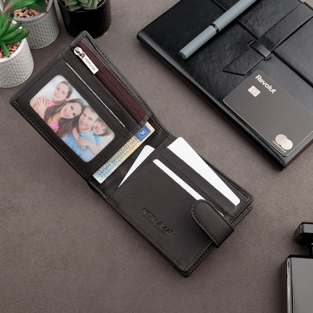 4 Card RFID Wallet with Zipped Note Section 