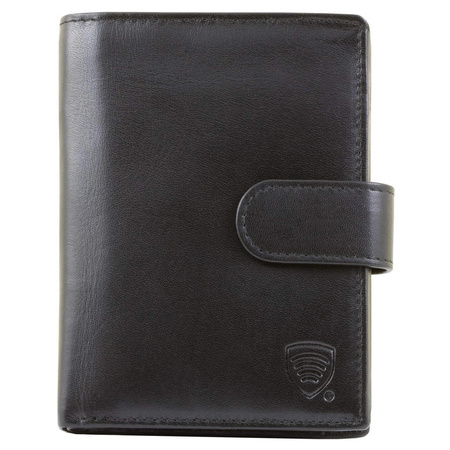 RFID blocking wallet - vertical (shiny black)