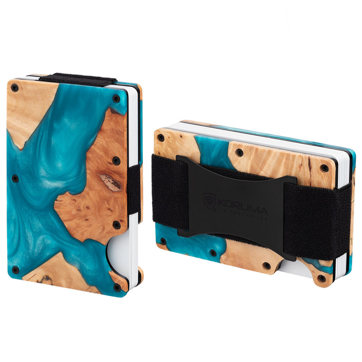 Premium Aluminium RFID Card Holder with Removable Clip