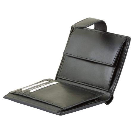 RFID blocking wallet - vertical (shiny black)