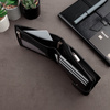 Mens RFID Blocking Coin Wallet With Snap Closure (Black)
