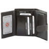 RFID blocking wallet - vertical (shiny black)