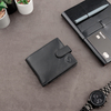 4 Card RFID Mens Wallet with Zipped Note Section 