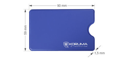 Hard Plastic RFID Blocking Card Sleeve (Blue)