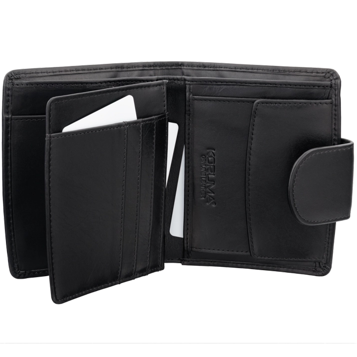 Ladies RFID Wallet with Coin Pocket (Black)