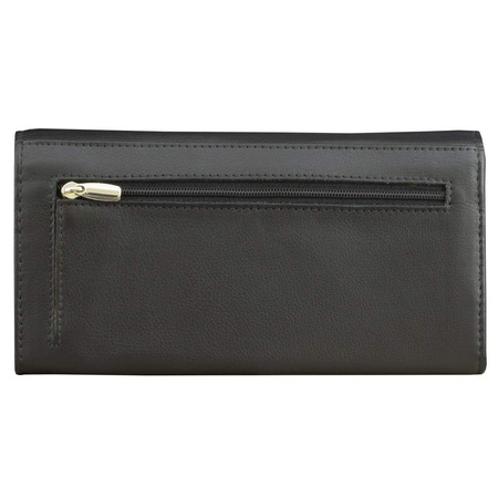 Large Flap-Over RFID Wallet 