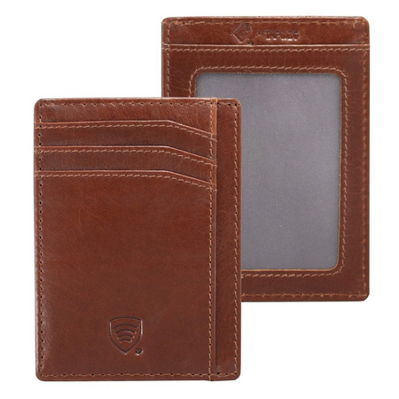 RFID Card Holder - 4 Card Slots - Note Section – ID Window - SLIM