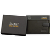Black Leather RFID Wallet for 8-12 Cards with Coin Pocket and 3 ID Windows
