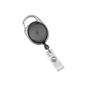 Retractable Yoyo ID Badge Reel Clips - Black