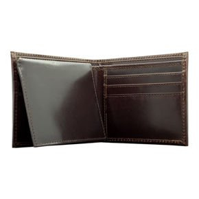 RFID Blocking mens made of Italian Genuine Leather (Brown)