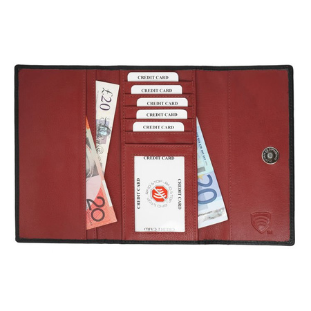 Two colours RFID blocking ladies wallet