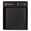 Brown Leather RFID Wallet for 6 Cards with Coin Pocket and ID Window - SMALL - SM-900GBR