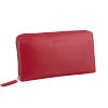Large RFID Ladies Zipped Wallet (Red)