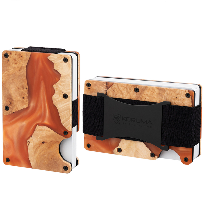 Premium Aluminium RFID Card Holder with Removable Clip