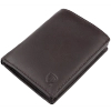 Brown Leather RFID Wallet for 6-10 Cards with Zipped Coin Pocket and Hidden Note Section