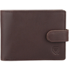 Brown Leather RFID Wallet for 8-12 Cards with Coin Pocket and 3 ID Windows - SM-905HBR