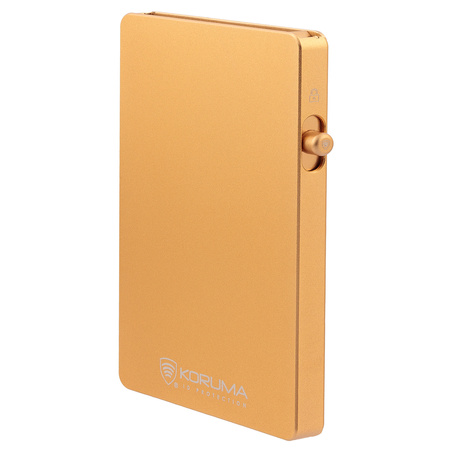 Aluminium RFID Blocking Credit Card Holder with Card Ejector (Gold)