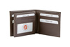 Brown Leather RFID Wallet for 14 Cards and ID – Single Billfold with Flap