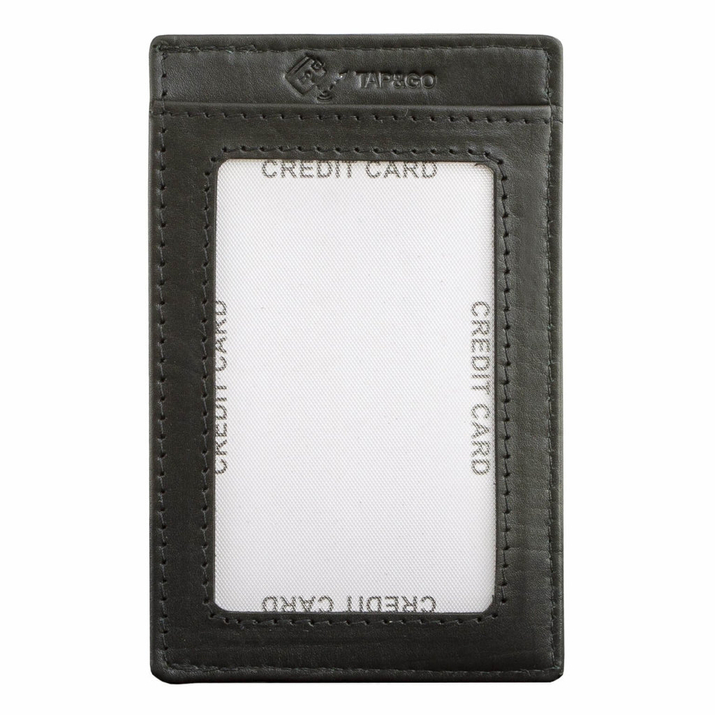 RFID Card Holder - 2 Card Slots - Note Section – ID Window - SLIM