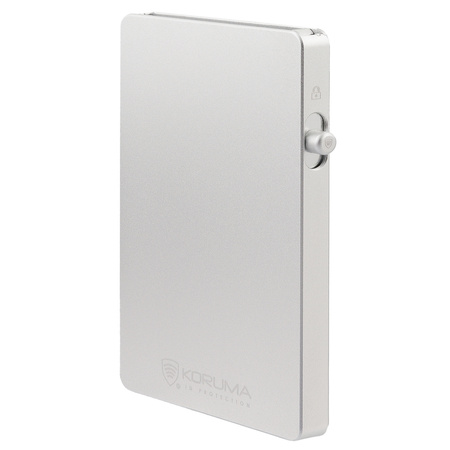 Aluminium RFID Blocking Credit Card Holder with Card Ejector (Silver)